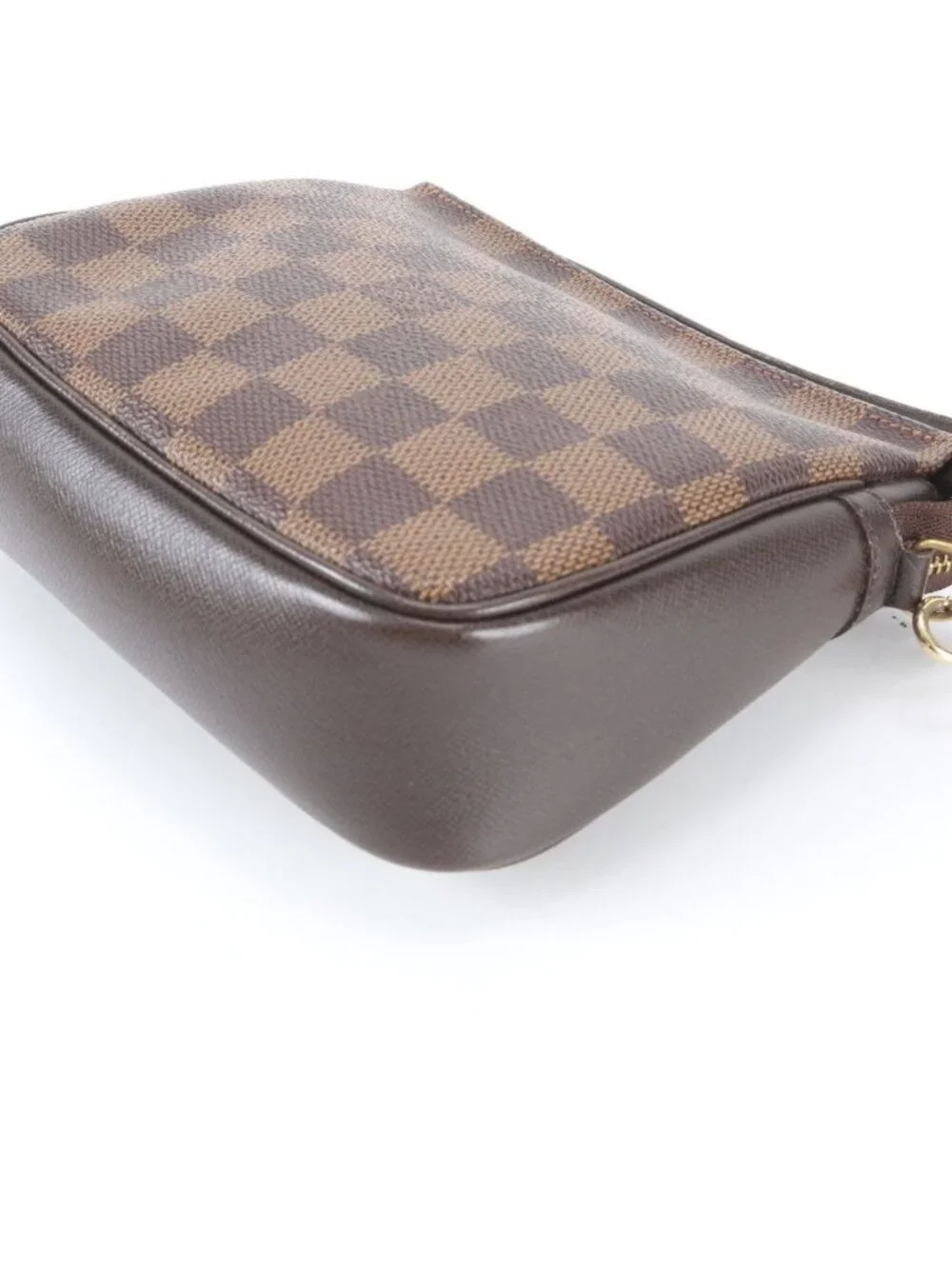 Louis Vuitton Damier Trousse Makeup Leather Handbag Tote Bag